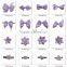 newest purple standard bowknot shape set beads party ribbon bowknot