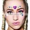 Custom sparkling temporary crystal makeup jewels self-adhesive face jewels on sticker manufacturer