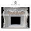 natural marble stone fireplace frame / front door jamb carving