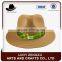 Pop design black beach panama hat