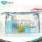 wholesale custom transparent clear plastic pvc cosmetic bags, wholesale waterproof travel toiletry bag