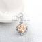 925 Sterling Silver Natural Stone Vintage Pendant Jewelry SPP032W