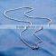 925 sterling silver chain beaded necklace