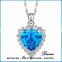 Women wholesale fashion jewelry valentine's gift crystal pendant necklace