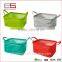 Colorful Durable Linen-like Fabric Collapsible Cardboard Storage Box