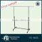 Heavy duty shop fitting metal black clothes rack