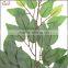 Plastic wholesale indoor artificial green ficus leaves