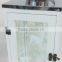 Stainless steel lantern with silk printing glass panel for Christmas decor