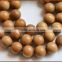 white sandal-wood mala beads loose/high quality sandalwood beads/pure sandalwood mala prayer beads