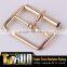 Fashion shoe gold pin buckle metal