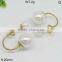 Magnificent Gold Filled Double Sided Pearl Earring