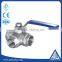 npt internal thread type stainless steel 304/316 three way ball valve