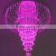 client customized size and design crystal chandelier