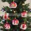 Wholesale Fashion hand painted christmas snow ball ornaments /Plastic christmas tree ball ornaments