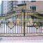 Customized Residential wrought iron/galvanized powder coated steel/Iron Glass Gates