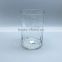 transparent pit glass vase