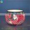 PINK mosaic colored glass candle holders