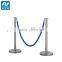 Cone base queue line crowd control rope barrier