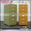 Kids bedroom furniture helmer metal 6 drawer bedside cabinet
