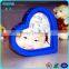 2015 Custom Wholesale Romantic Acrylic Heart Shaped Magnetic Photo Frame