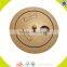 Wholesale best sale pet interactive wooden dog puzzle toy IQ training wooden dog treat puzzle toy W06F041