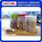 Transparent Plastic Two Portion Bulk Cereal Dispenser Food Dispenser