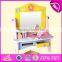 2017 New design pretend play toy wooden play makeup W08H070