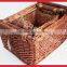 willow picnic basket for 4 person
