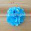fabric satin and mesh flower clip for kids hair accessories