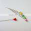 Popular colored 55mm size flat plastic Floral head pin In Wheel