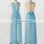 Solid Free Matching Chiffon Chic Maxi Dress