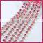 Hot sale pink rhinestone chain rhinestone cup chain for women WRC-364