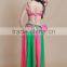 STELISY 2015 high quality exotic ladies long fringe belly dance tribal skirt