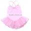 Plain Cotton Gymnastic Spaghetti Strap Kid Leotard Rompers Children Girls Summer Clothes