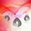 Onyx CZ studded Designer Silver Pendantset
