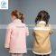 Winter Coat For Kids Micro Suede Outwear For Girl Childrens Clothing With Cashmere Lining