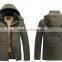 customize hot men thick warm winter long cotton padding outwear coat