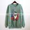 Custom Women's Sweatshirts Without Hood Pullover Cotton Polyester O-neck Crewneck Sweatshirts For Ladies