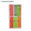 new design high quality colorful 6 door sliding modern filing cabinet
