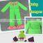 2016 High Quality! Wholesale Ruffle Romper Cute Baby Green Fog Romper