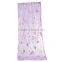 Imitation Silk Scarves & Wraps Rectangle Golden Purple Flower Scarf 2017