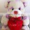 custom mini plush teddy bear wholesale with satin bow