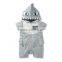 summer cartoon pattern hooded baby romper