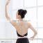 Women polka dot X back strap dance leotards
