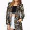 Wholesale Women's Coat,fashion Blazer for Women, Leopard Printed Women Blazer