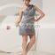 One-Shoulder Mini Evening Dress Beaded Ruched Zippper Sequins Mother Of The Bride Dress