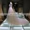 maternity prom dress a line bridal wedding dress 2017 China supplier applique 3D lace ball gown size 18