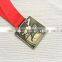 Popular custom made old color Running metal trophies and medals china