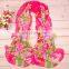 Wholesale New Design Fashion Printing Flora Chiffon Scarf