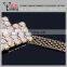 Rhinestone shoes clip,rhinestone metal shoes golden chain buckle
